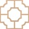 Ekena Millwork 66 56W x 66 56H x 38T Large Bradley Decorative Fretwork Wood Ceiling Panels, Hickory CELW67X67X0375BRDHI - alternate 7